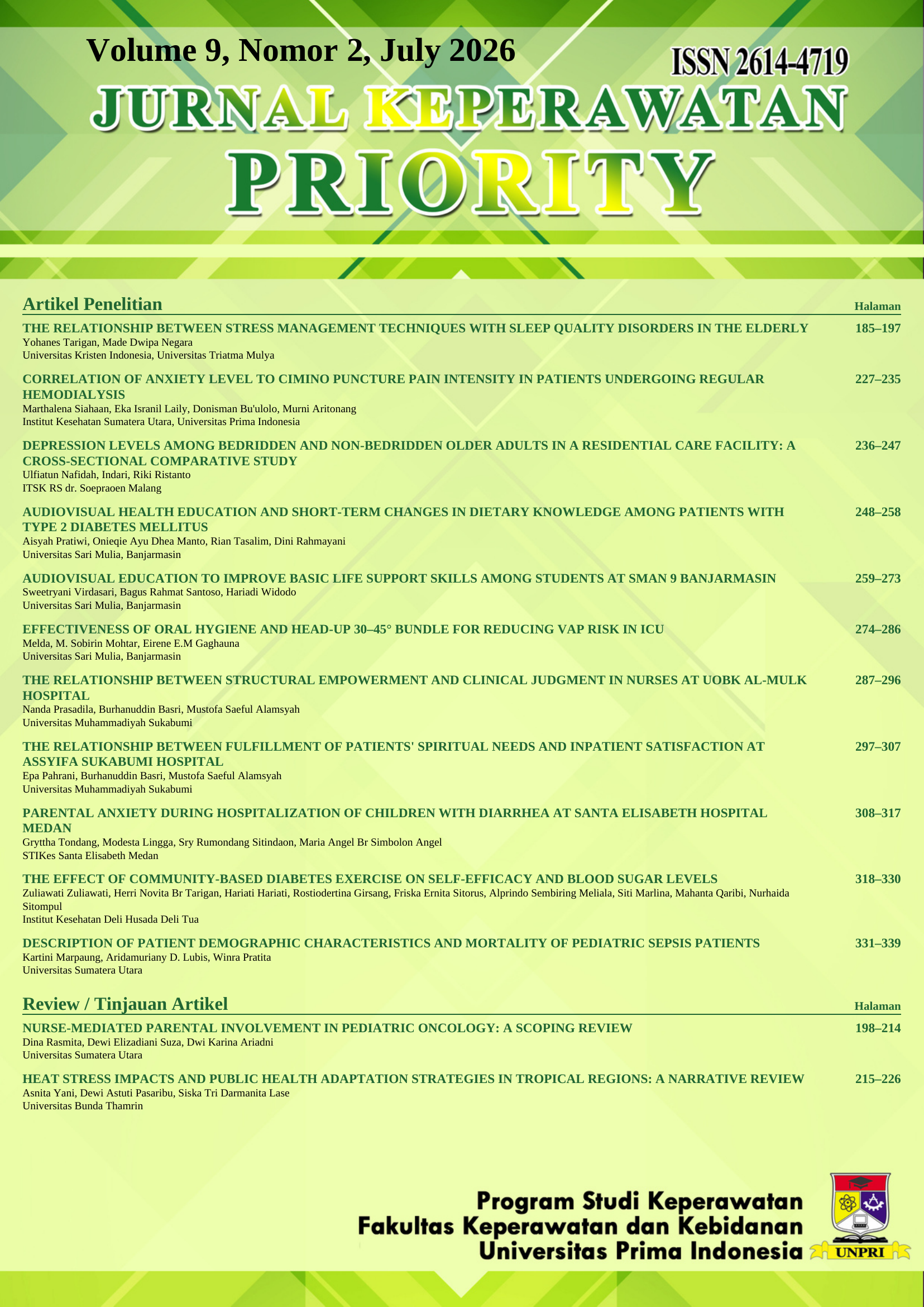 Cover Jurnal Keperawatan Priority